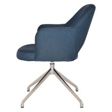 Lex Cotton-Blend Trestle Armchairs (Set of 2)